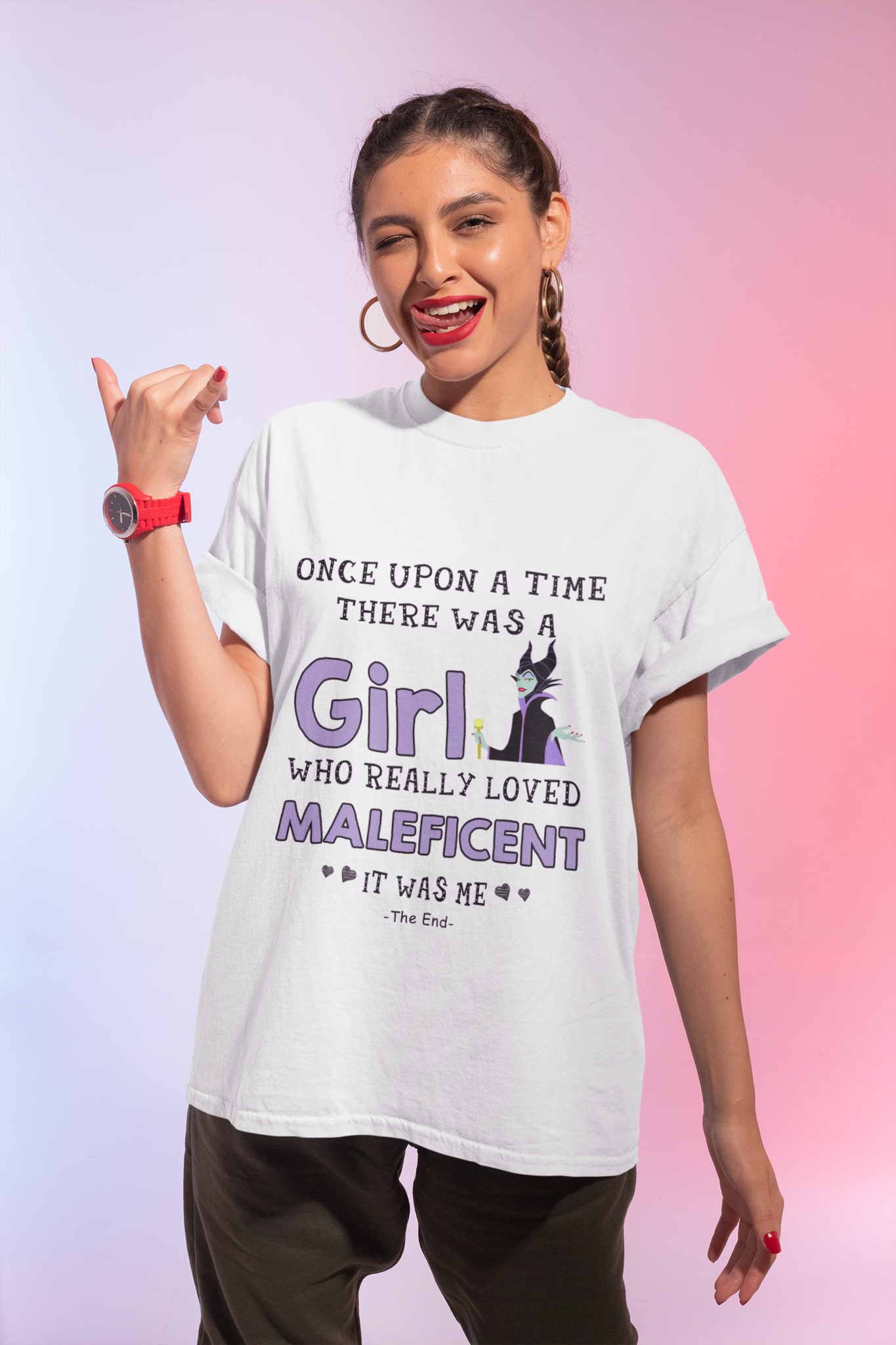 Disney Maleficent T Shirt, Disney Villains T Shirt, Once Upon A Time There Was A Girl Who Really Loved Maleficent Tshirt