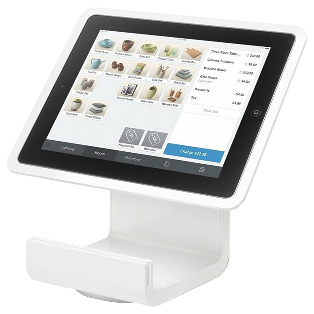 Square stand. IPAD POS Stand. POS System 3d elements PNG.