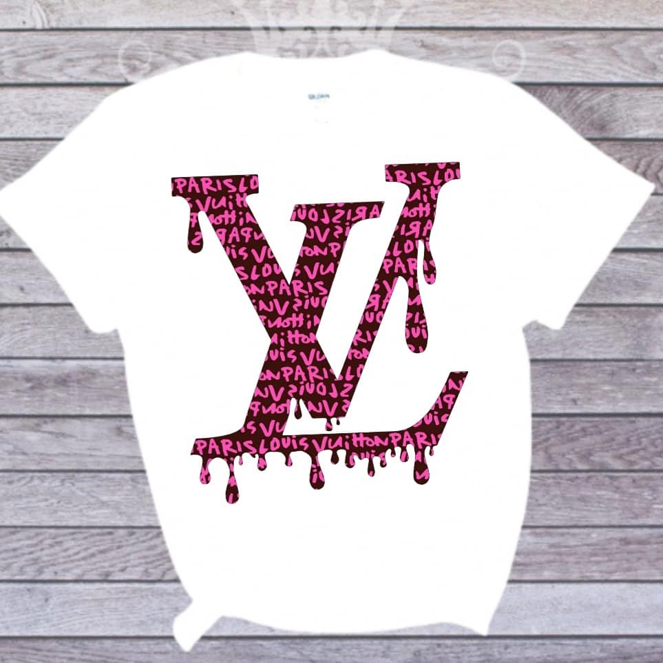 LV Drip Custom Graphic T-Shirt