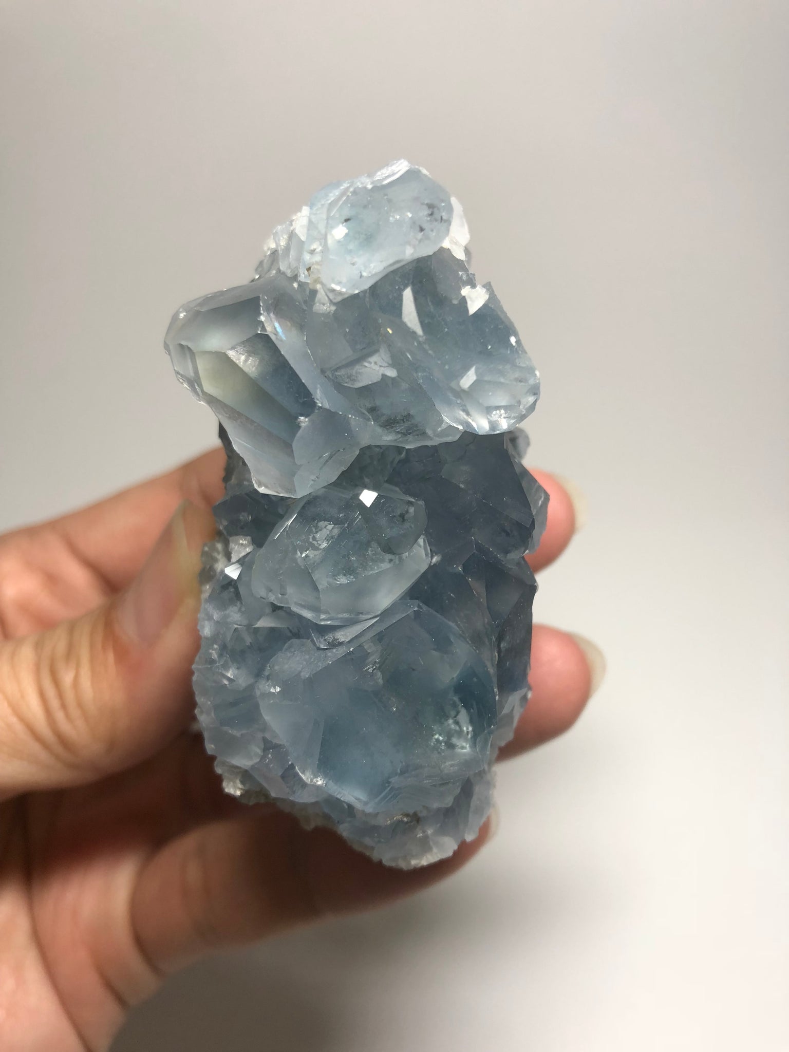 light blue gray crystal