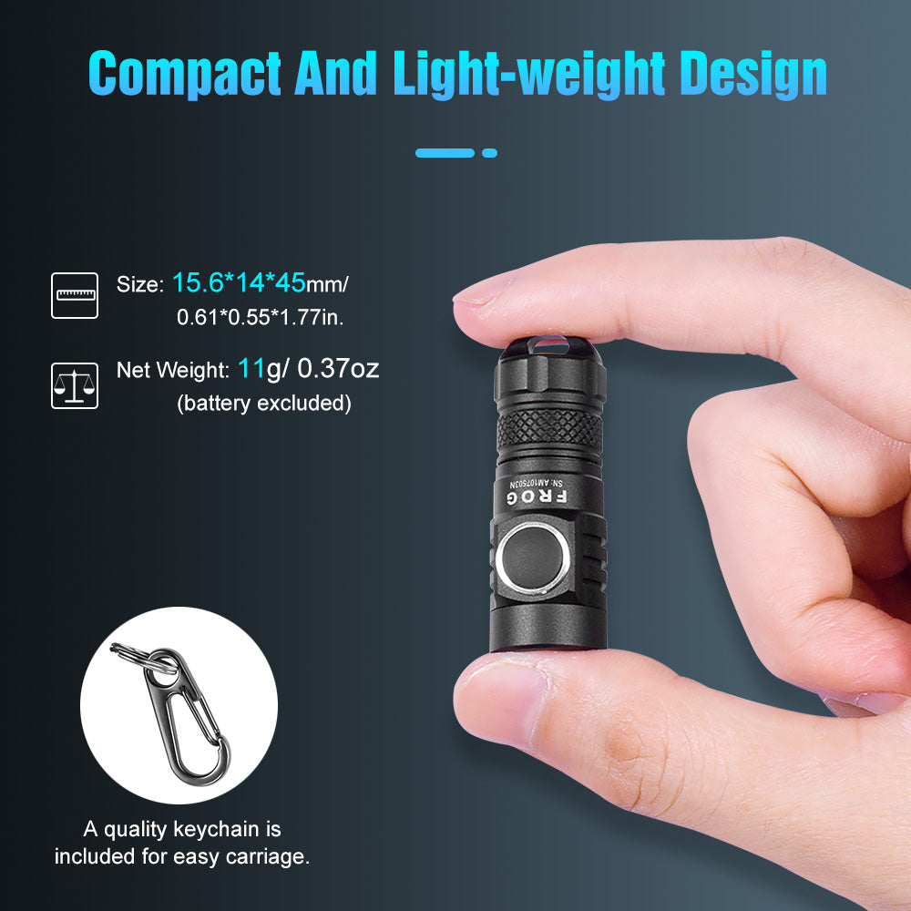 Lumintop® Upgraded-FROG Super Tiny EDC Keychain Flashlight