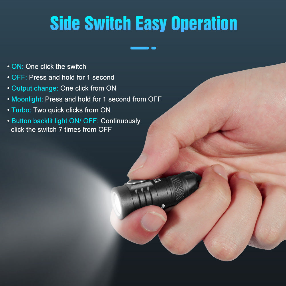 Lumintop® Upgraded-FROG Super Tiny EDC Keychain Flashlight
