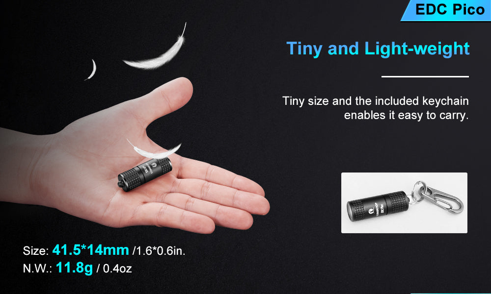 Lumintop® EDC PICO Rechargable Keychain Light
