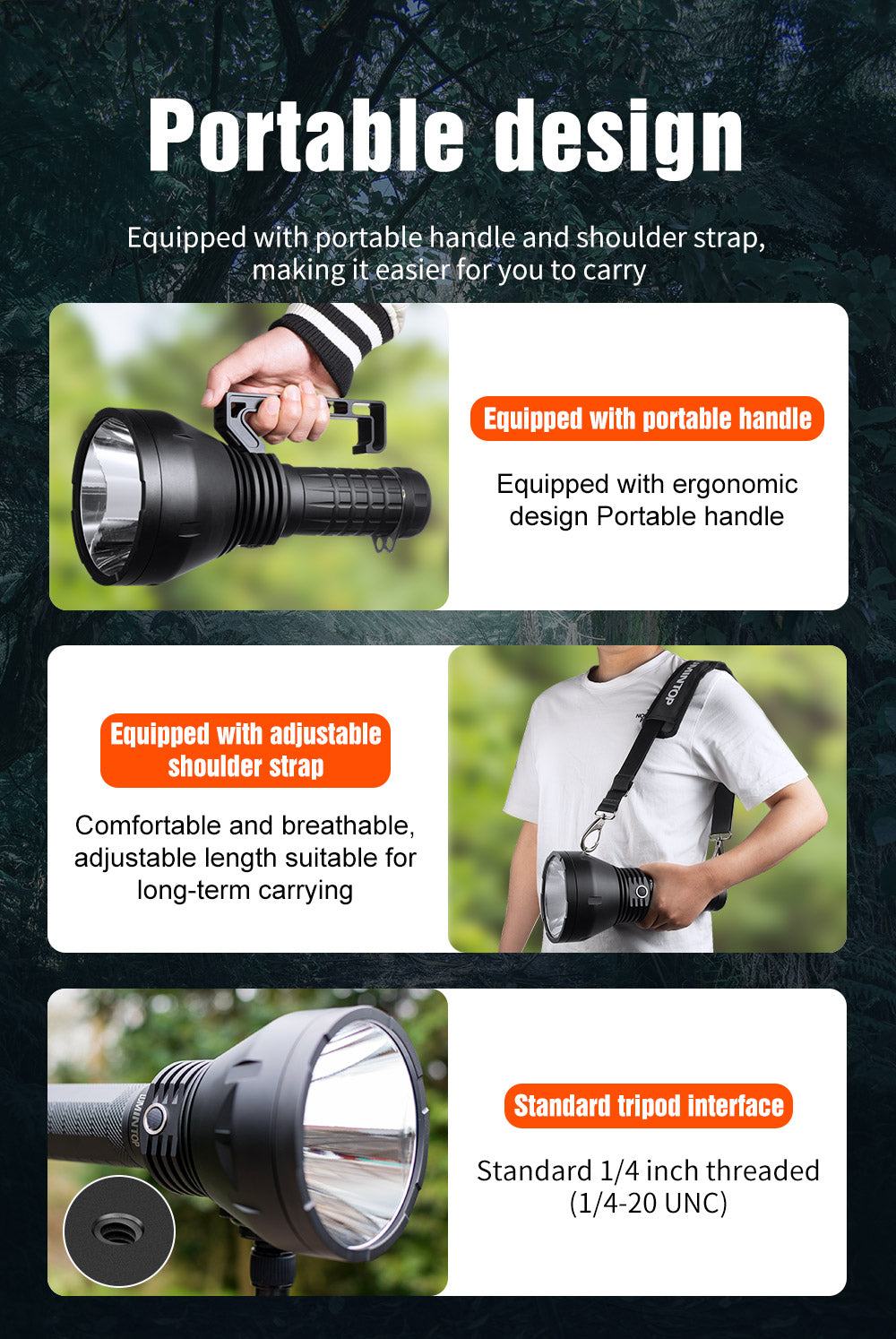 Lumintop GT110 - Ultimate Outdoor Flashlight with Powerful 7000-Lumen Output & 38000mAh Battery