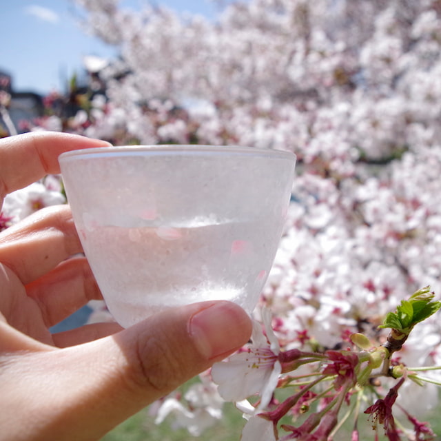 カラーチェンジ マイチル おちょこ 色が変わる Tomilabeltokyo トミレーベルトーキョー 下町でつくるガラス雑貨 トミガラス公式オンラインショップ