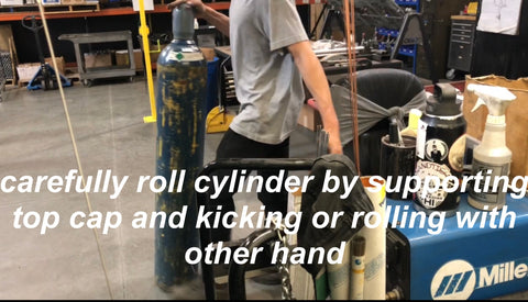How to transport weld cylinders welding gas safety 