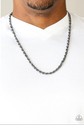 Instant Replay - Black Urban Necklace