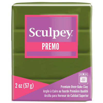 Premo Sculpey Polymer Clay 57g (2oz) - Spanish Olive, Clay Craze Studio