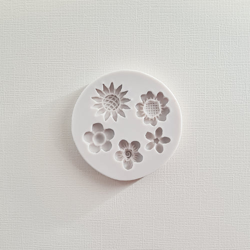 Stud Flowers Assorted 1 - Silicone Mould