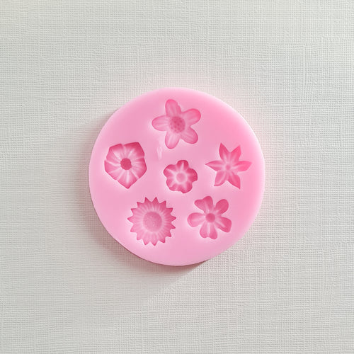 Assorted Flowers Silicone Mold