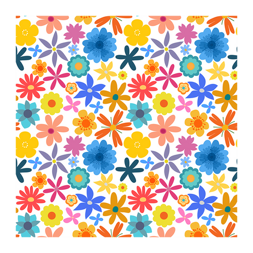 Flower Pattern #2) Polymer Clay Image Transfer Sheet Paper