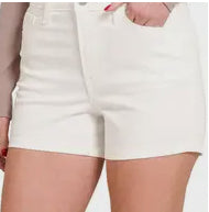 Jill High Rise Ivory Shorts