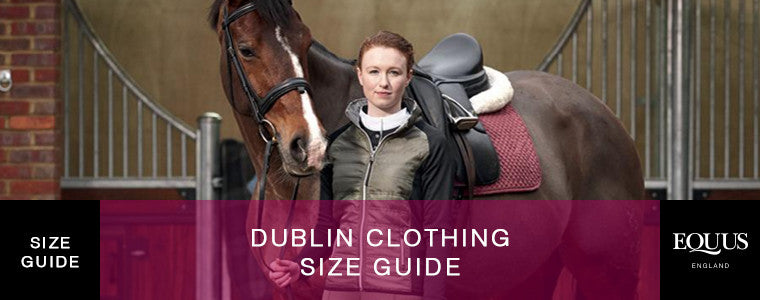 Dublin Jacket Size Chart