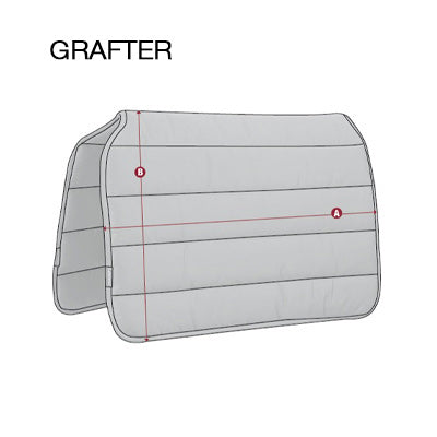 LeMieux Grafter Work Pad Size Guide Image