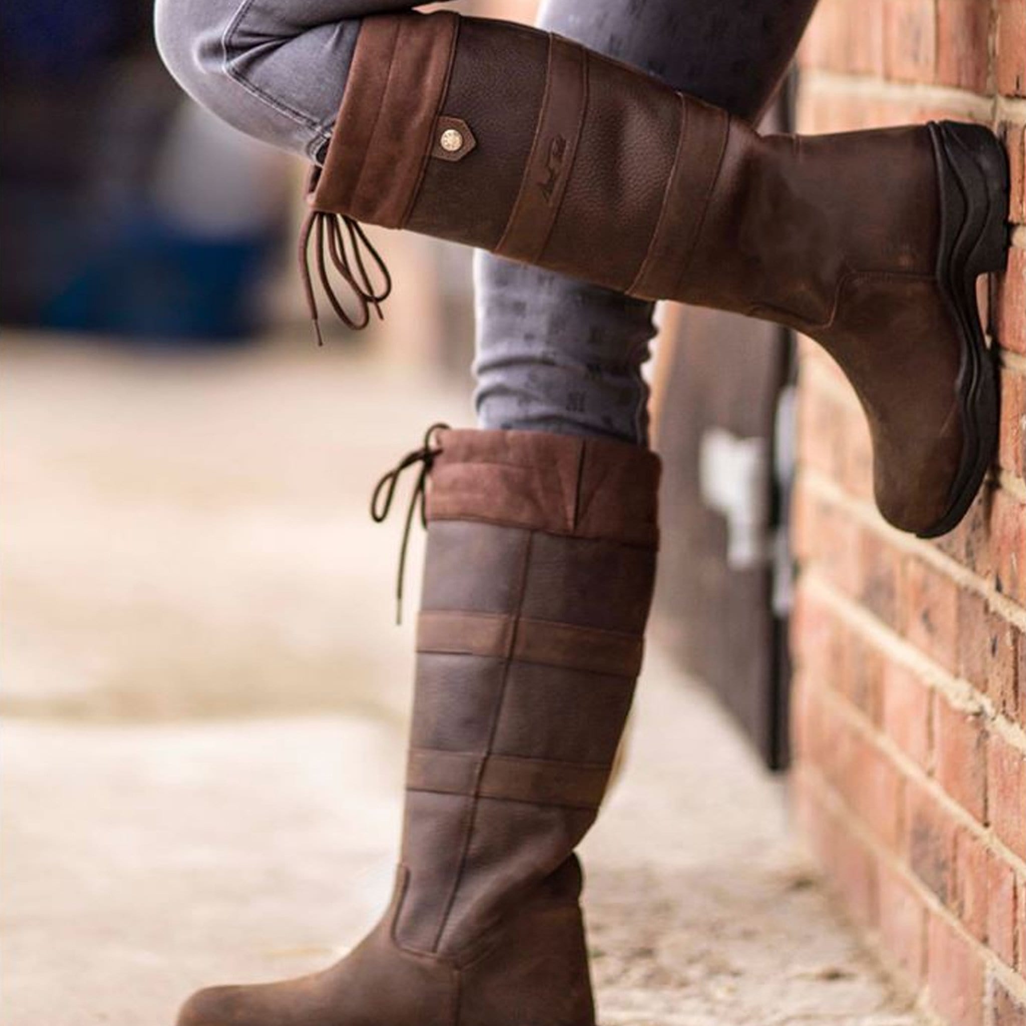 leather country boots mens