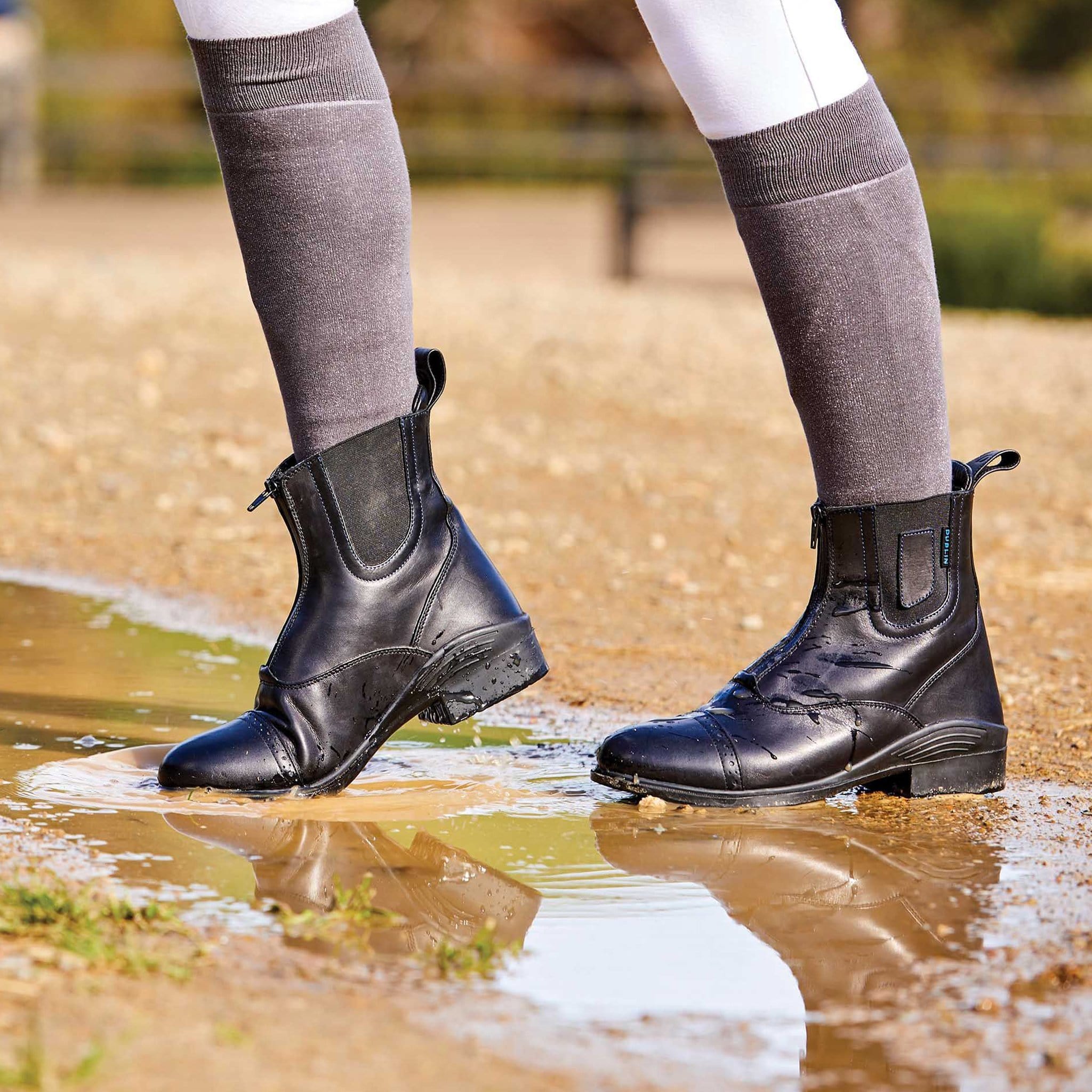 rubber paddock boots