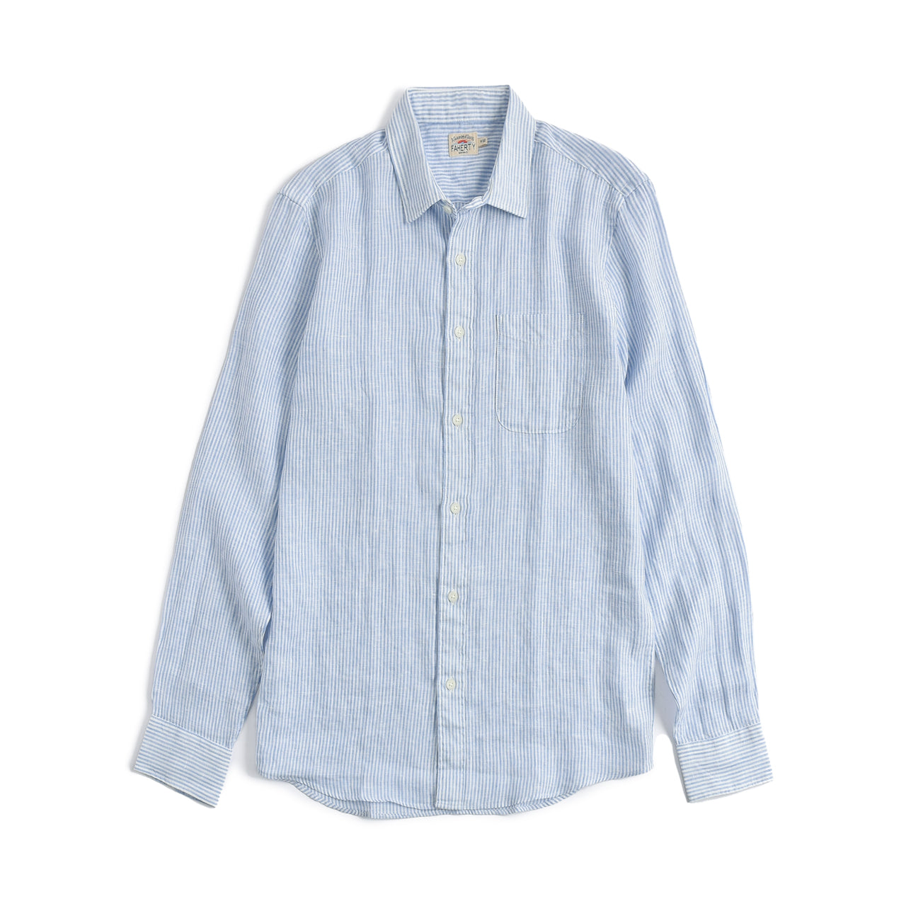 Faherty Linen Laguna Classic Stripe Shirt