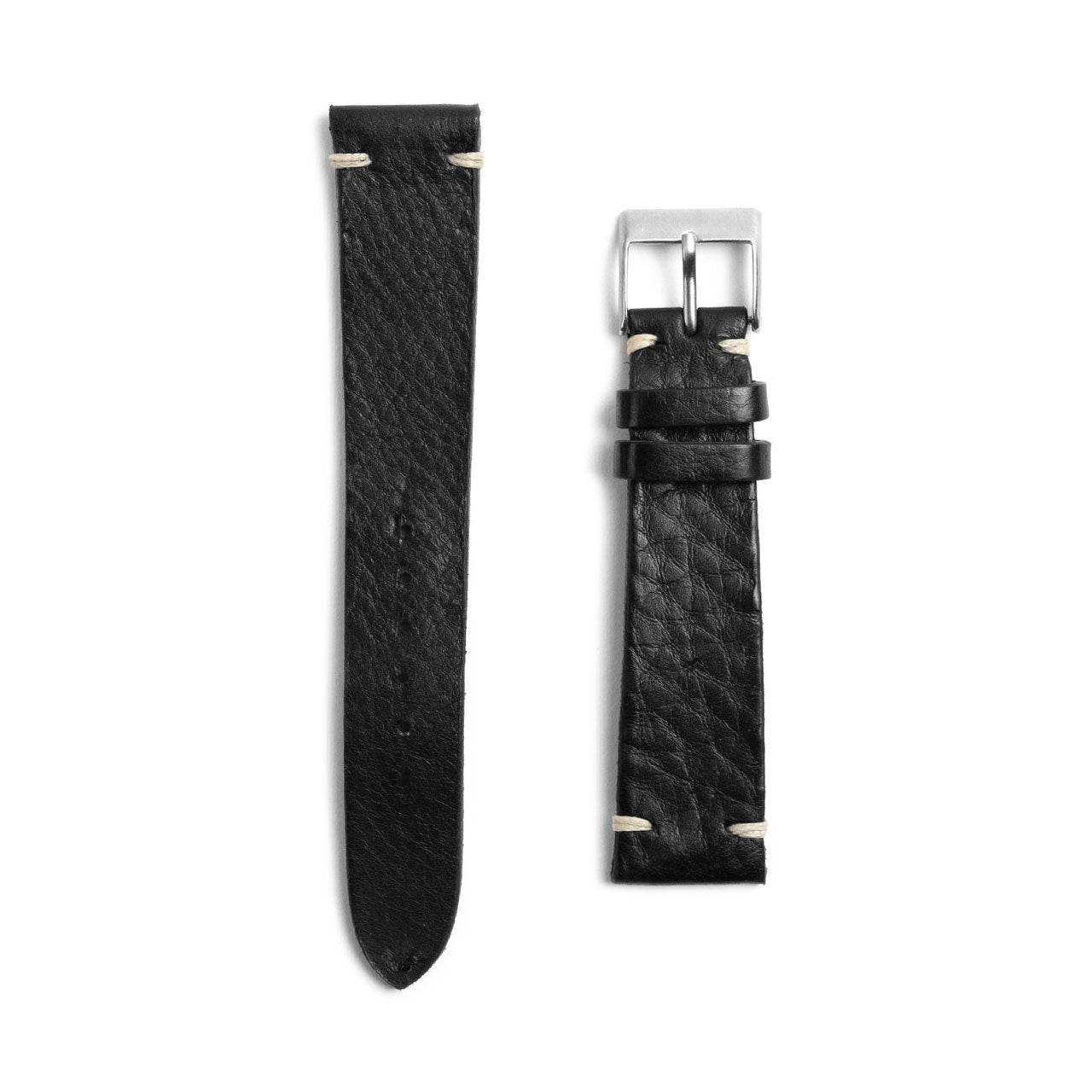 Black Leather Watch Strap