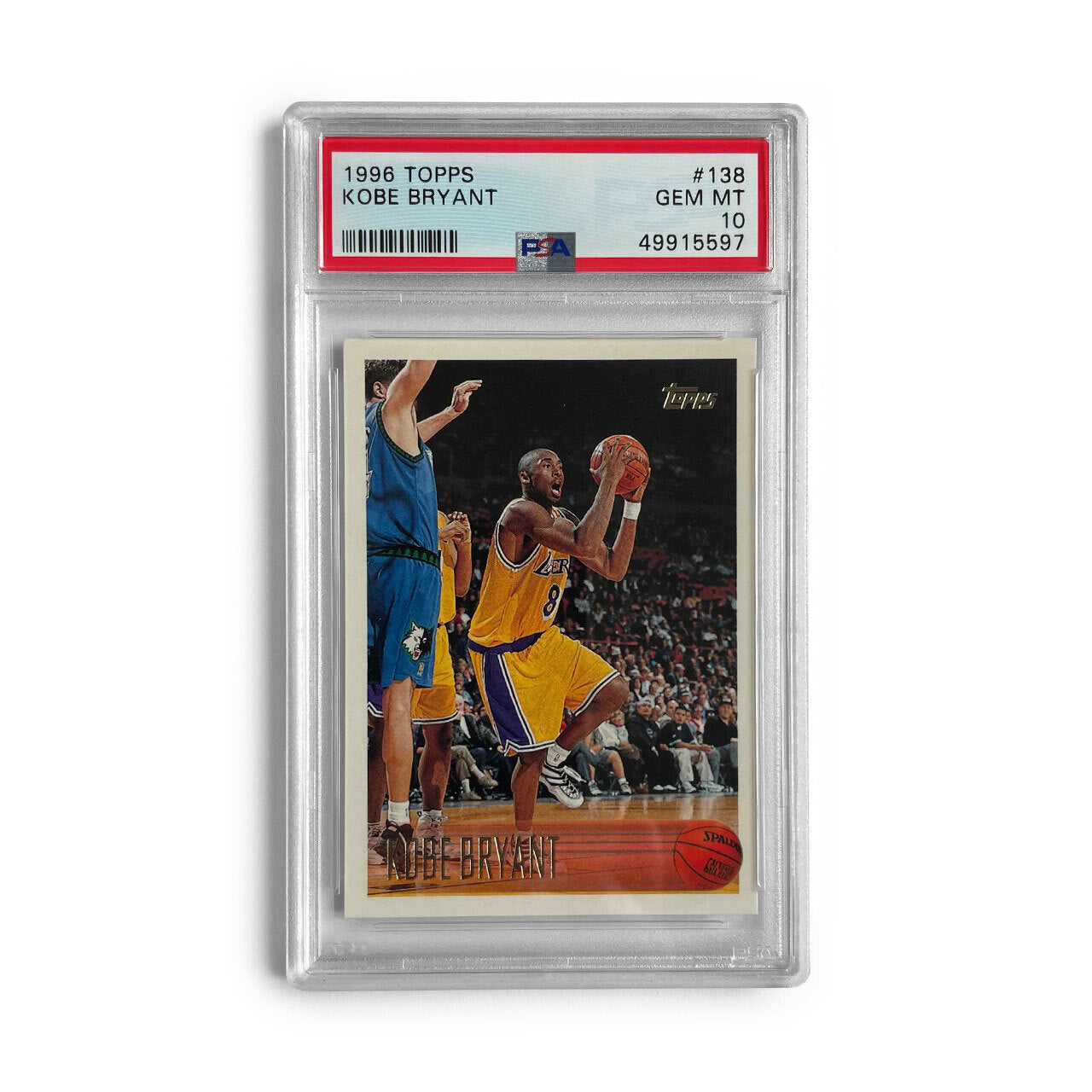 1996 Topps Kobe Bryant PSA 10 Rookie Card