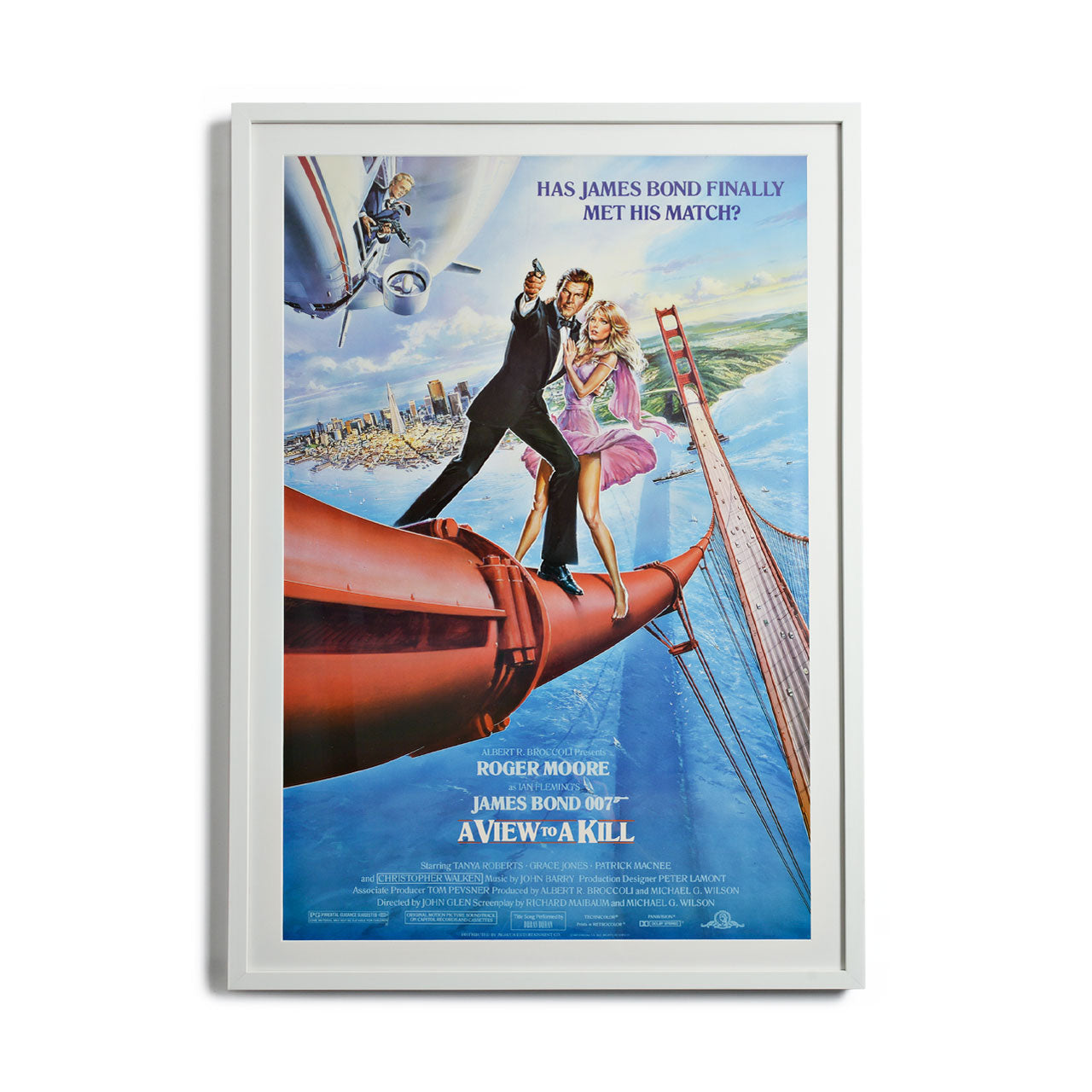 A View to a Kill Framed Movie Poster