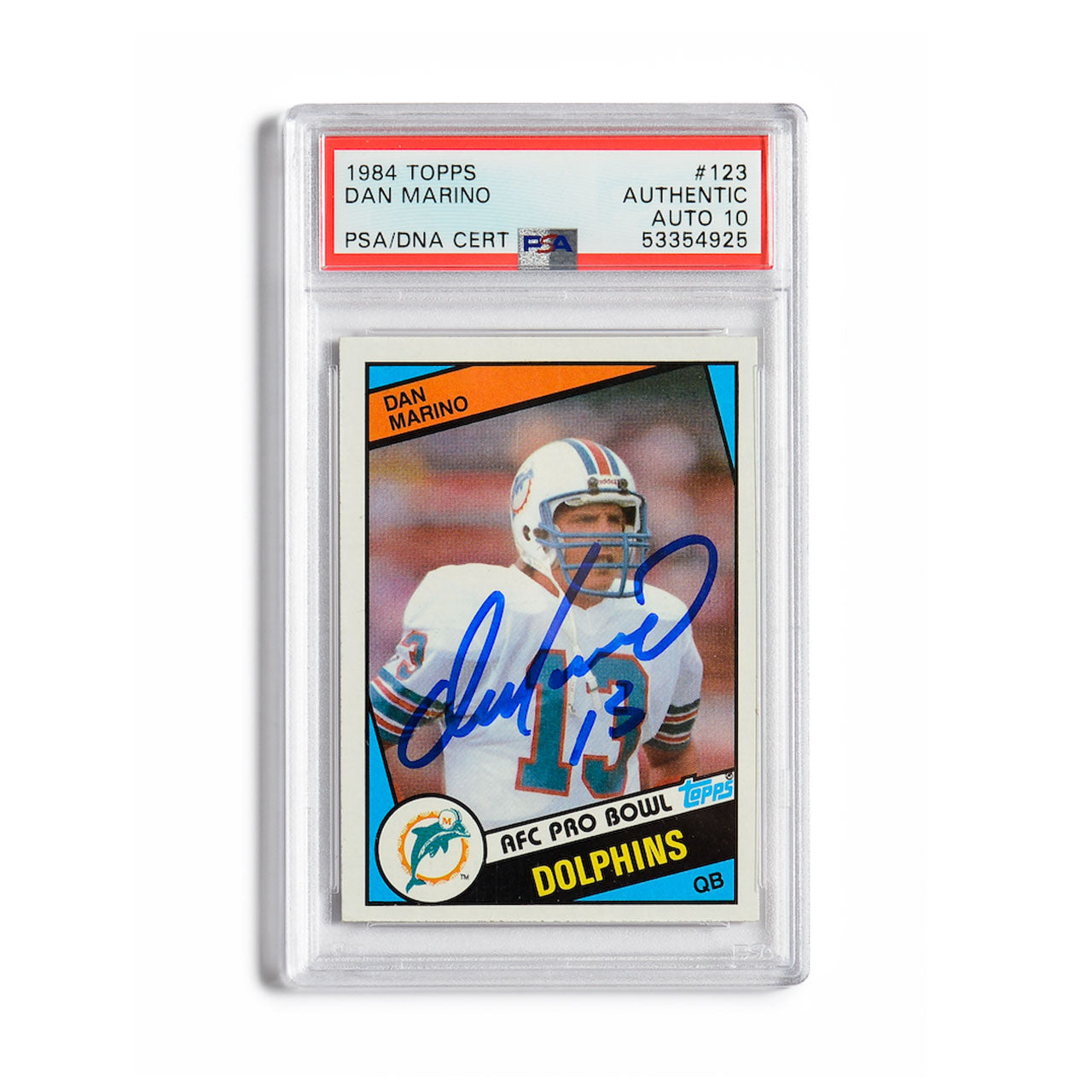 1989, Dan Marino, Autograph (Marino Hologram) Topps Trading