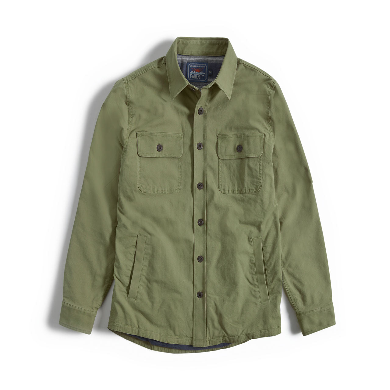 Faherty Stretch Blanket Lined CPO Shirt Jacket | Uncrate