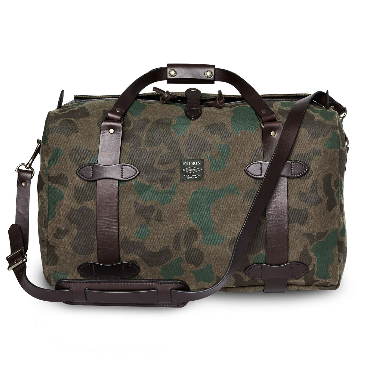 Filson Waxed Camo Duffle Bag