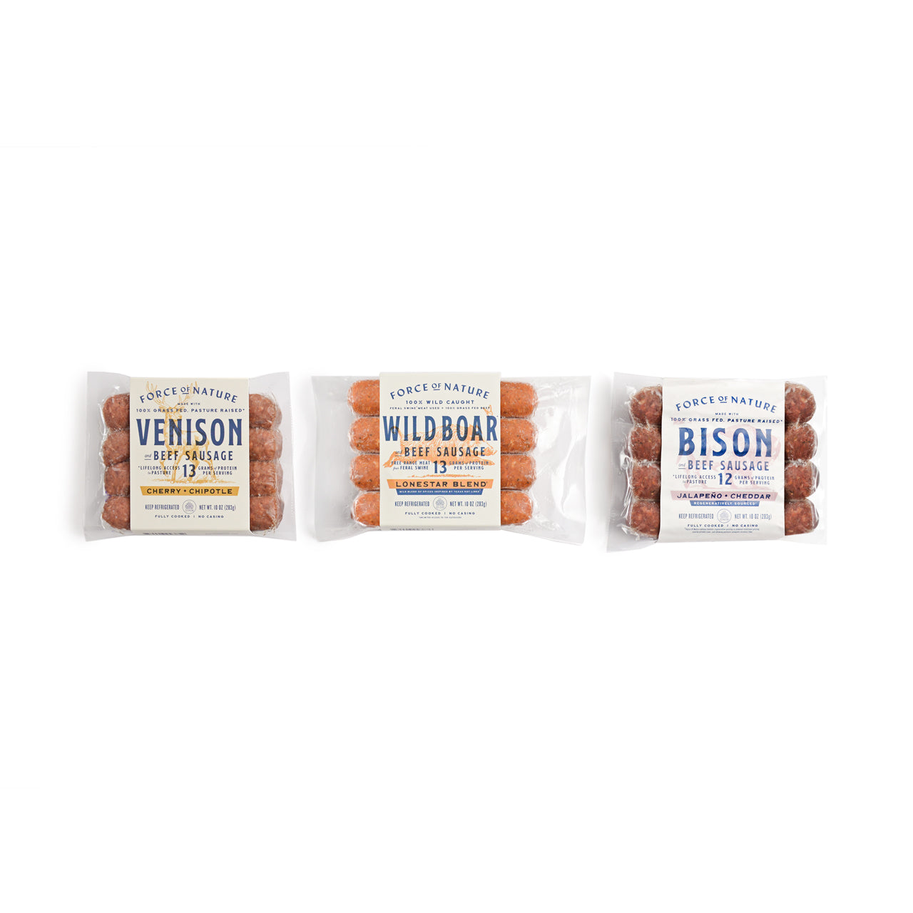 Force of Nature Grass Fed Sausage Combo Pack