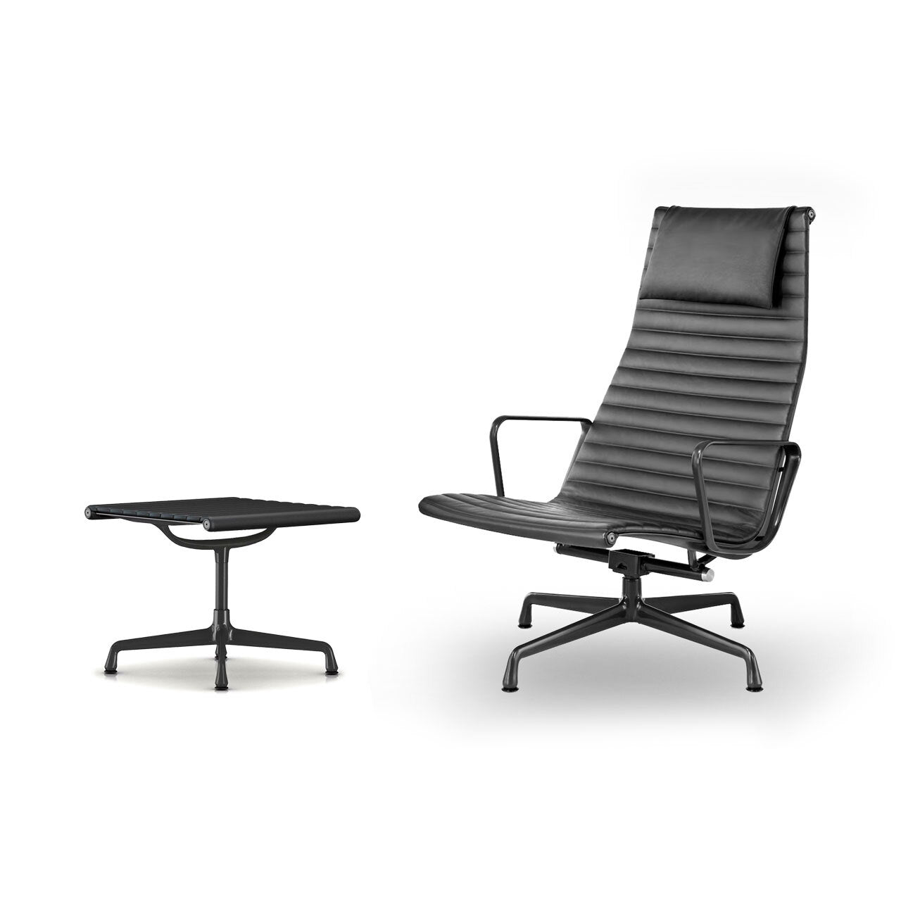 Eames Aluminum Group Lounge Chair & Ottoman