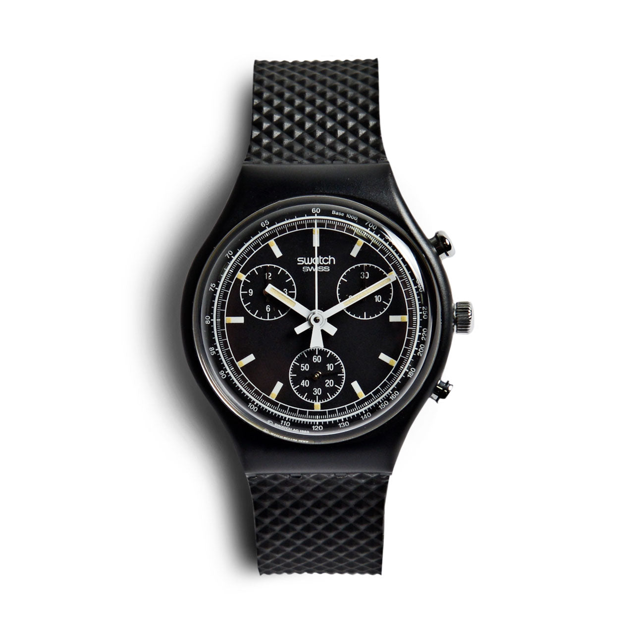 Swatch SCB100 Black Friday Chronograph Watch Uncrate