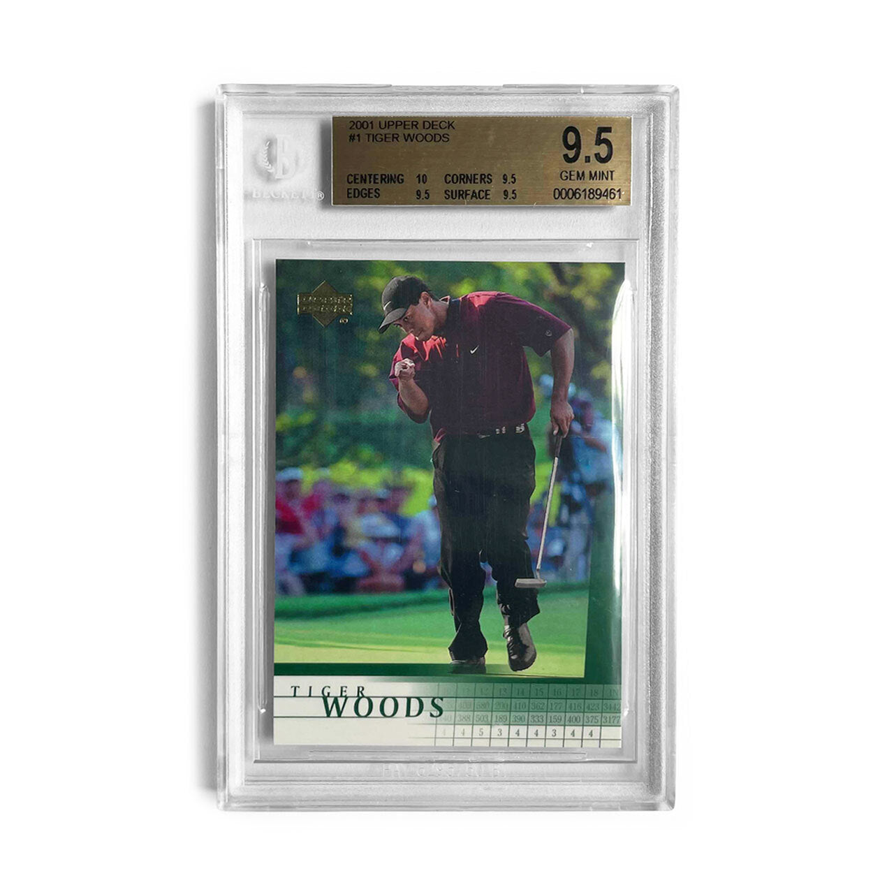 2001 Upper Deck Tiger Woods Rookie Card