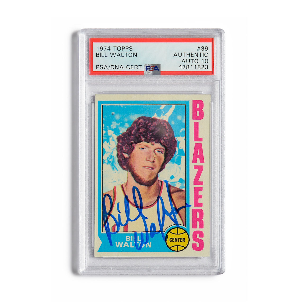 1974 Topps Bill Walton Autographed Rookie Card Uncrate
