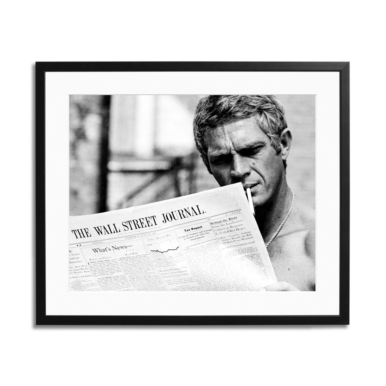 Steve McQueen WSJ Thomas Crown Affair Framed Print