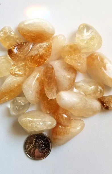 Tumbled Gemstones - Citrine (Heat Treated)