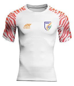 India Football White Jersey With Name \u0026 No.