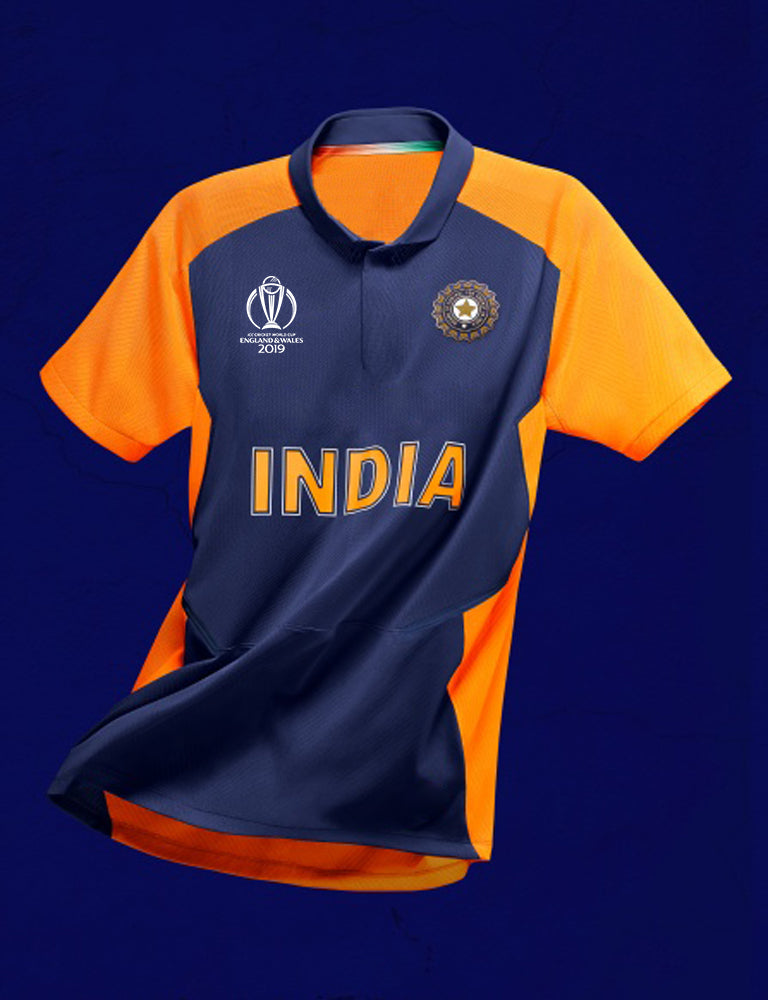 Indian Away WC 2019 Jersey with WC Logo