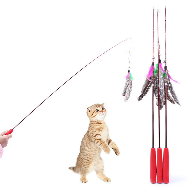 fishing pole cat toy