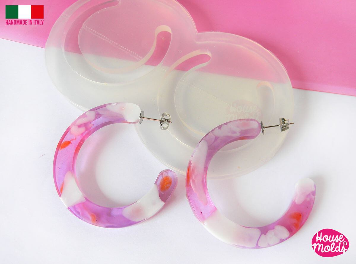 Teardrop Hoop Earring - Small - Silicone Mold – Glitters Matter®