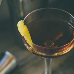 Rum and Vermouth cocktail