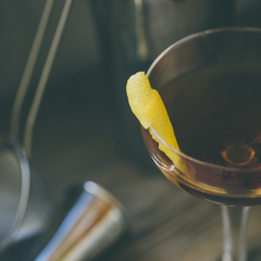 Rum and Vermouth cocktail