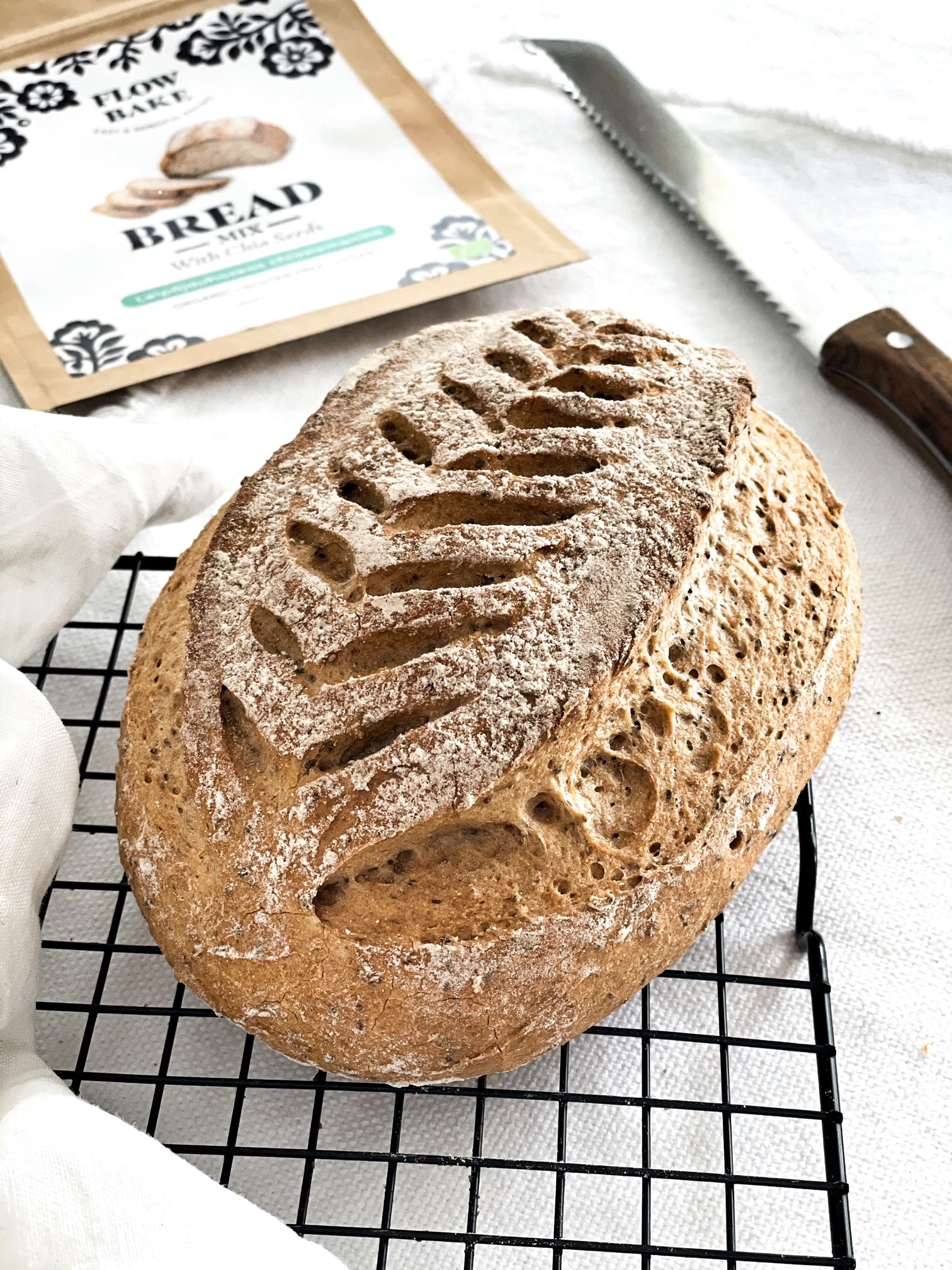 Bread Baking Mix With Chia Seeds - Gluten free, vegan – FLOW BAKE