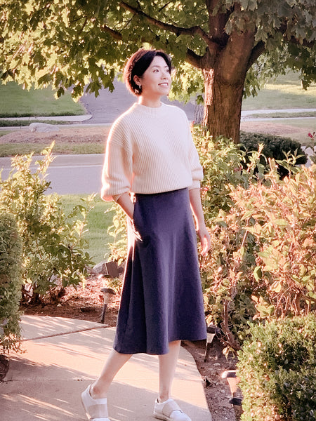Audrey skirt with sweater