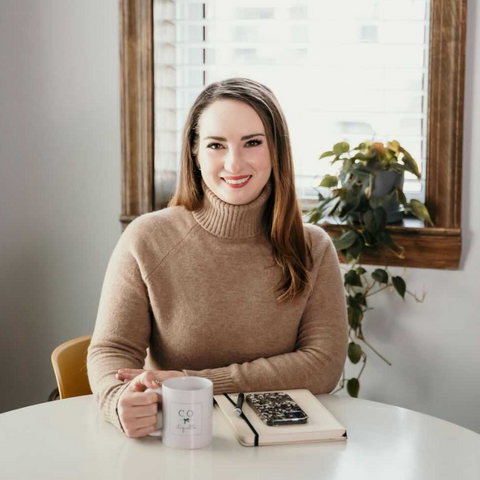 Courtney working from home