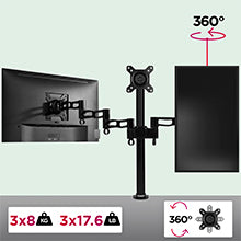 Dm353, horizontal, vertical, turn, rotate, 360, 8kg, flip, round, adjust, adjustable, manoeuvre