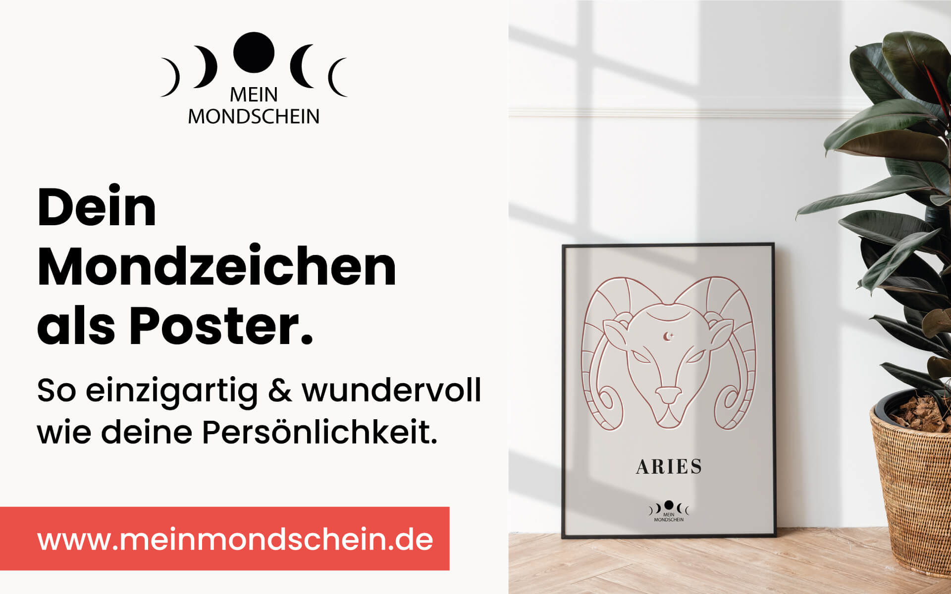 Mondzeichen Poster Widder