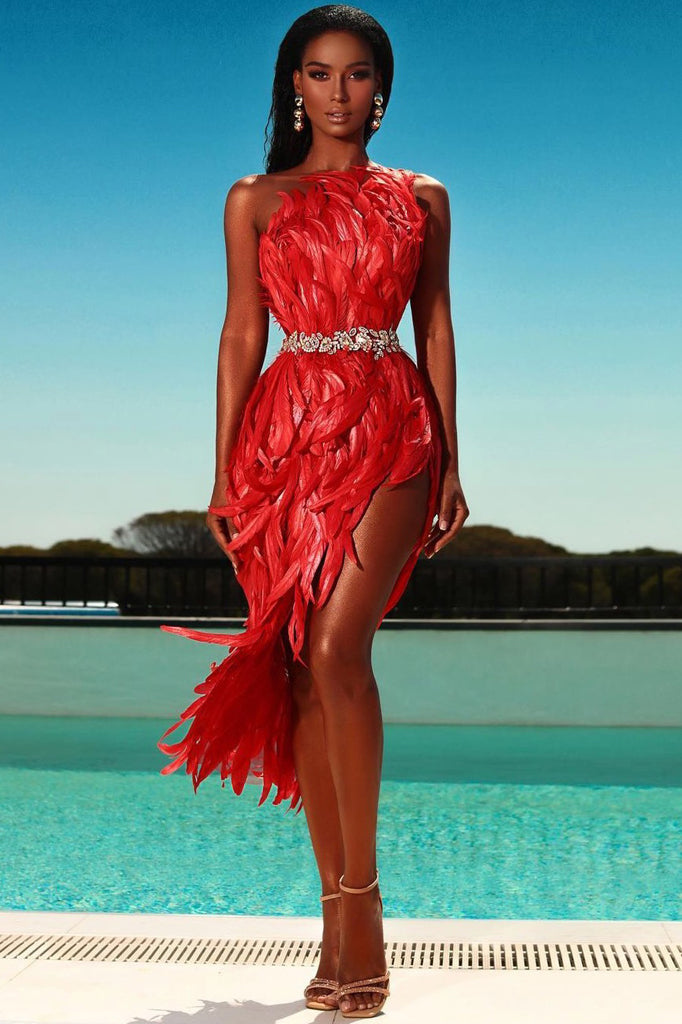 Jessica Midi Dress | Red