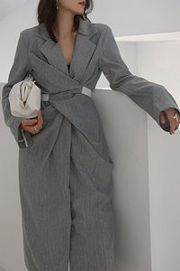 Makayla Midi Dress | Gray