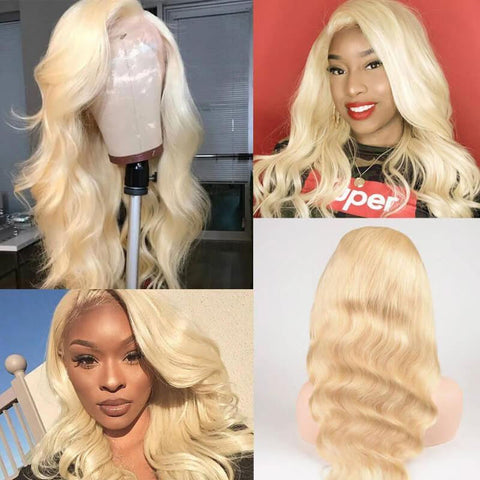 Blonde Transparent Body Wave Lace Front Wig
