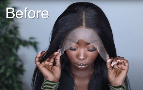 blend lace frontal before applying foundation