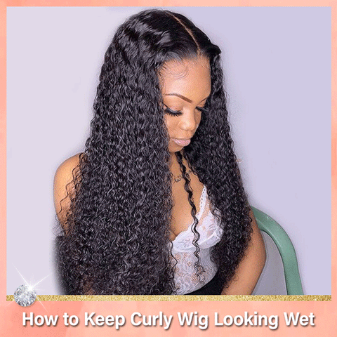 How to keep deep wave hair looking wet